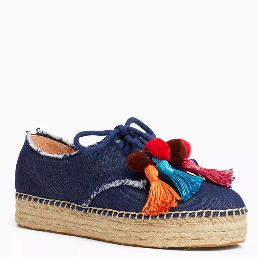 SOLD Espadrille Sneakers with Pom Pom